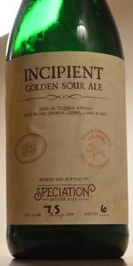 Incipient - Tequila Barrel-Aged With Blood Orange, Guava, Lime And Salt