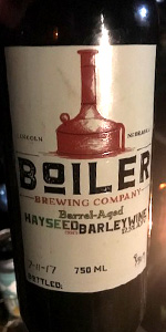 Barrel Aged Hayseed (Templeton Rye)