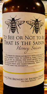 To Bee Or Not To Bee That Is The Saison