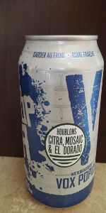 Vox Pop IPA (Citra, Mosaic, El Dorado)
