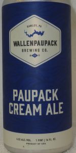Paupack Cream Ale