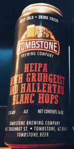 NEIPA with Grungeist and Hallertau Blanc Hops