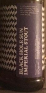 Black Hole Sun Imperial Stout