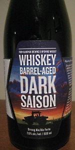 Whiskey Barrel-Aged Dark Saison
