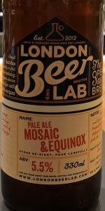 Pale Ale Mosaic & Equinox