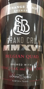 Grand Cru MMXVII Belgian Quad