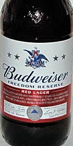 Budweiser Freedom Reserve Red Lager