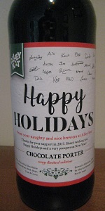Happy Holidays 2017 - Chocolate Porter