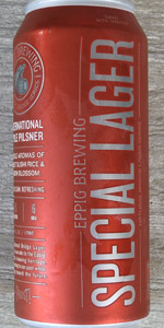 Special Lager | Eppig Brewing Company | BeerAdvocate