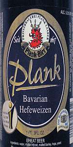 Plank Bavarian Hefeweizen