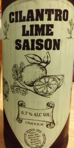 Tequila Barrel Aged Cilantro Lime Saison
