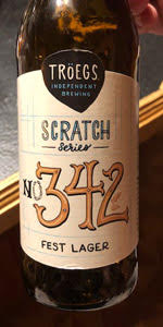 Scratch Beer 342 - 2018 (Fest Lager)