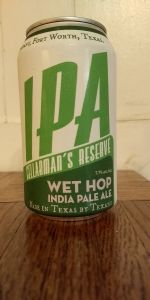Cellarman's Reserve IPA - Wet Hop India Pale Ale