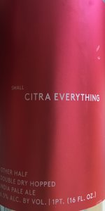 Double Dry Hopped Small Citra Everything