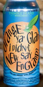 Orange You Glad I Didn't Say New England?