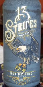 Not My King Craft Lager