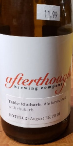 Table: Rhubarb