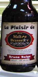 La Plaisir De Au MaÃ®tre Brasseur (Brune Belge)