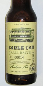 Cable Car Small Batch Amber Ale