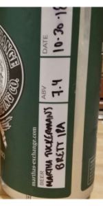 Martha's Tuckerman Brett IPA