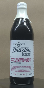 Braxton Labs Wine Barrel Aged Belgian Stout w/ Cherries