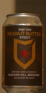 Badger Snack Peanut Butter Stout