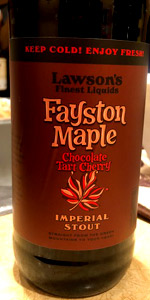 Fayston Maple Imperial Stout - Chocolate Tart Cherry