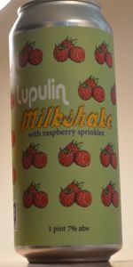 Lupulin Milkshake with Raspberry Sprinkles