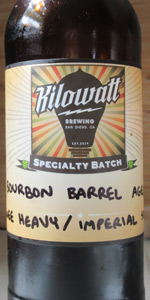 Bourbon Barrel Aged Wee Heavy/Imperial Stout