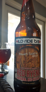 Rye Whiskey Barrel Aged Red Ryeno (Brewers Reserve 2017)