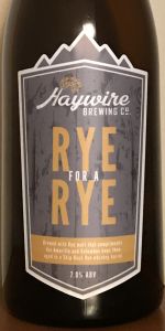 Rye For a Rye