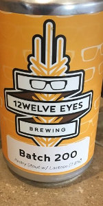 Batch 200 Pastry Stout w/ Lactose
