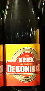 Oude Kriek Ã L'Ancienne Dekoninck
