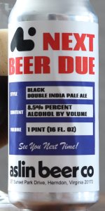 Next Beer Due: 6/30/2019