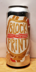 Block Print: Coconut + Vanilla + Orange