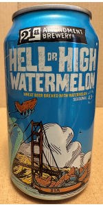 Hell Or High Watermelon Wheat Beer