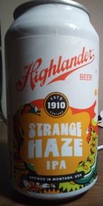 Strange Haze Can Glass —Highlander Beer