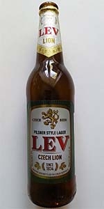 Czech Lion pilsner style lager