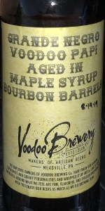 Grande Negro Voodoo Papi - Maple Syrup Bourbon Barrels