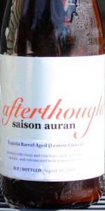 Saison Auran: Tequila Barrel Aged (Lemon Guava)