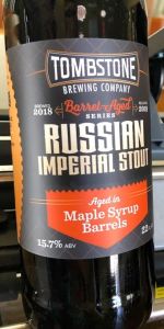 Russian Imperial Stout Aged in Maple Syrup Barrels