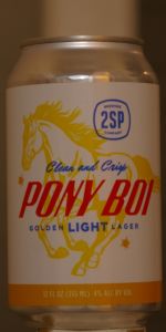 Pony Boi Golden Light Lager