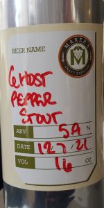 Ghost Pepper Stout
