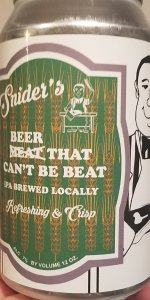 Snider's Beer That Can't Be Beat IPA