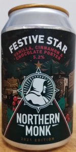 Festive Star Vanilla, Cinnamon & Chocolate Porter