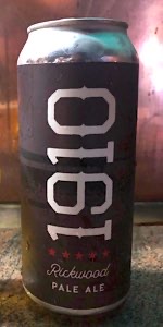 1910: Rickwood Pale Ale