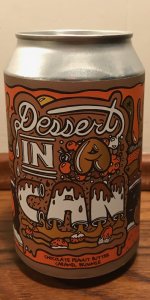 Dessert in a Can - Chocolate Peanut Butter Caramel Brownie
