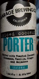 Spiced Coconut Porter