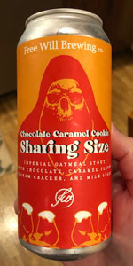 Chocolate Caramel Cookie Sharing Size