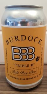 Triple B Pale Rice Lager